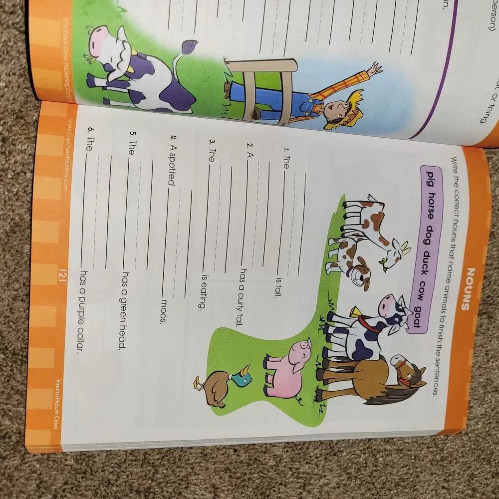 School Zone Big‎ First Grade Beginning Reading Math-Word-Time Workbook, Ages 6-7